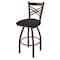Holland Bar Stool Co 30" Swivel Bar Stool, Bronze Finish, Graph Coal Seat 82030BZ018 - alternate 1